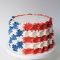 stars and stripes buttercream 4th of july cake |erin bakes | cake