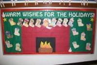 such a cute idea for a bulletin board during the holidays. the
