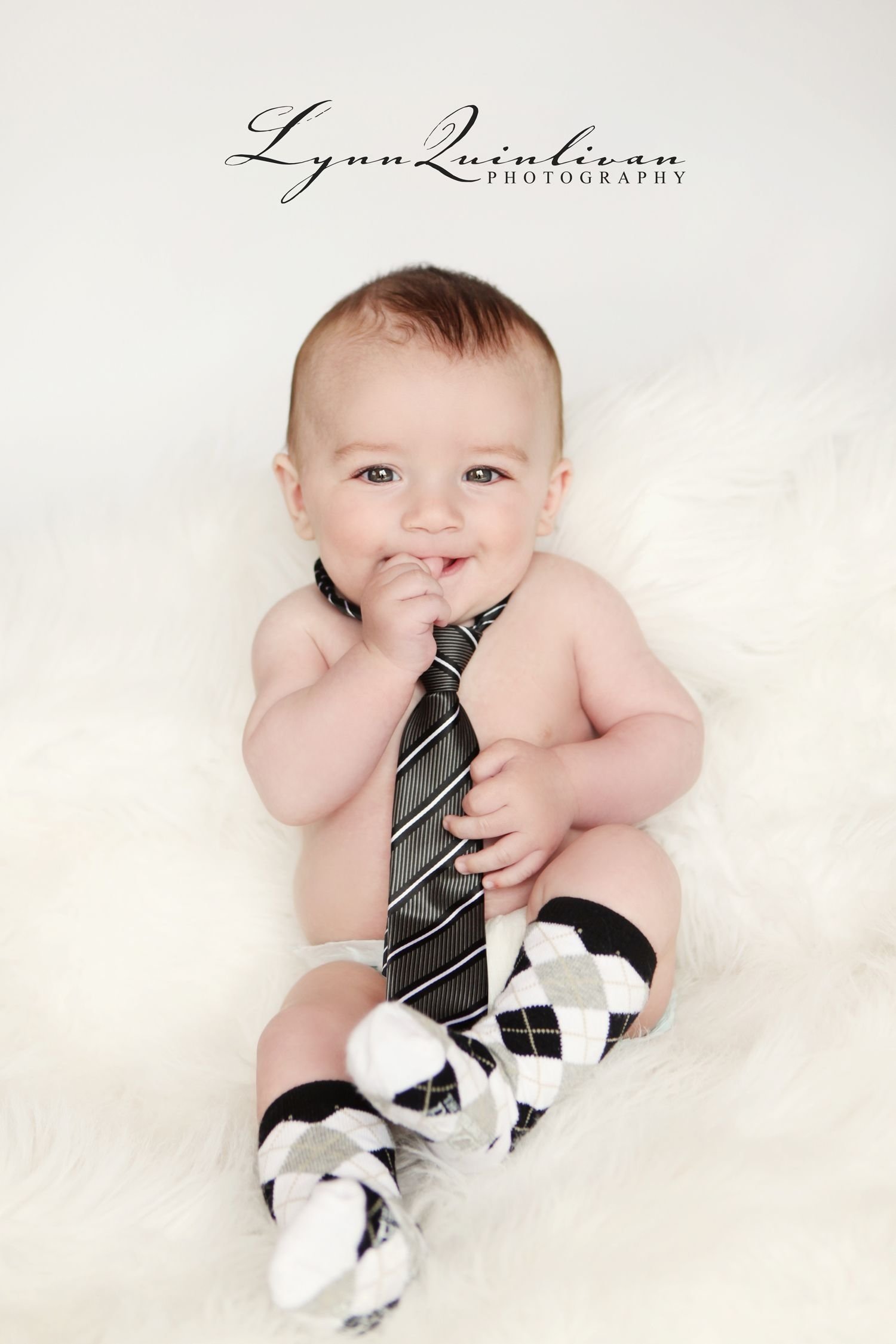 10 Awesome Cute 6 Month Baby Picture Ideas such a cute idea for baby photos love love love the tie photo 1 2022