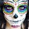 sugar skull face paint tutorial. day of the dead. nk - youtube