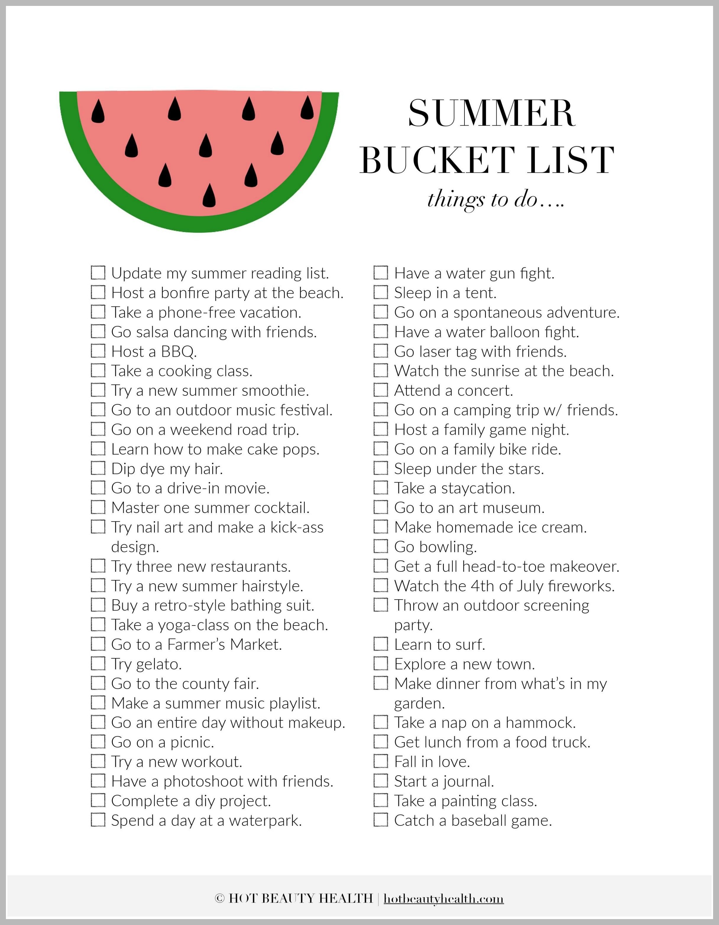 10 Unique Bucket List Ideas For Teenage Girls summer bucket list ideas 30 things to do summer bucket lists 9 2022