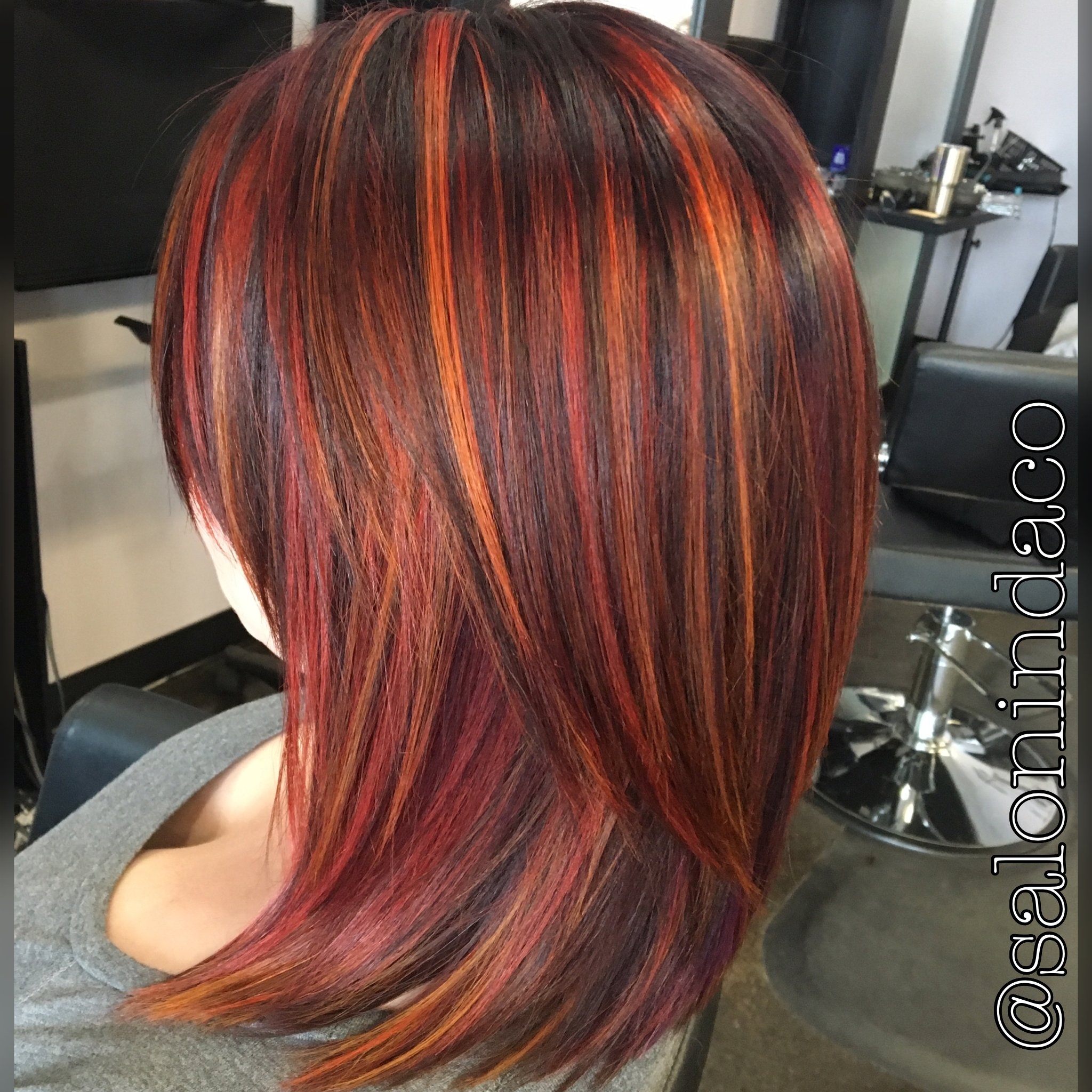 10 Attractive Red Hair Color Ideas With Highlights sunset balayage red hair color with blood orange highlights shadow 2023