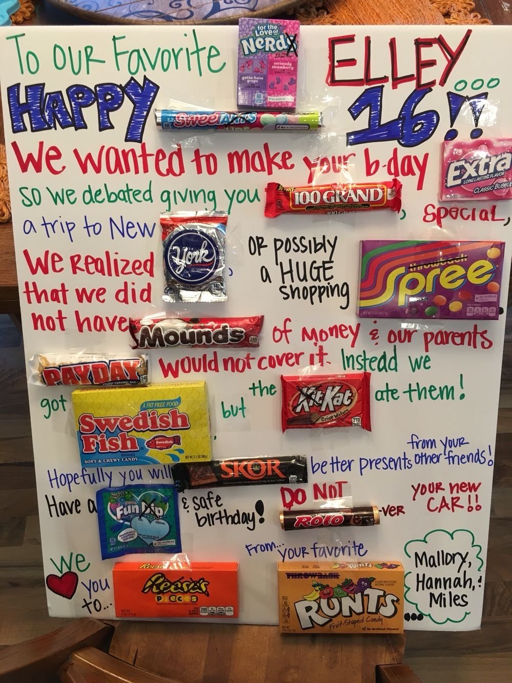 10 Lovable Sweet 16 Gift Ideas For Best Friend sweet 16 candy poster birthday ideas pinterest sweet 16 1 2022