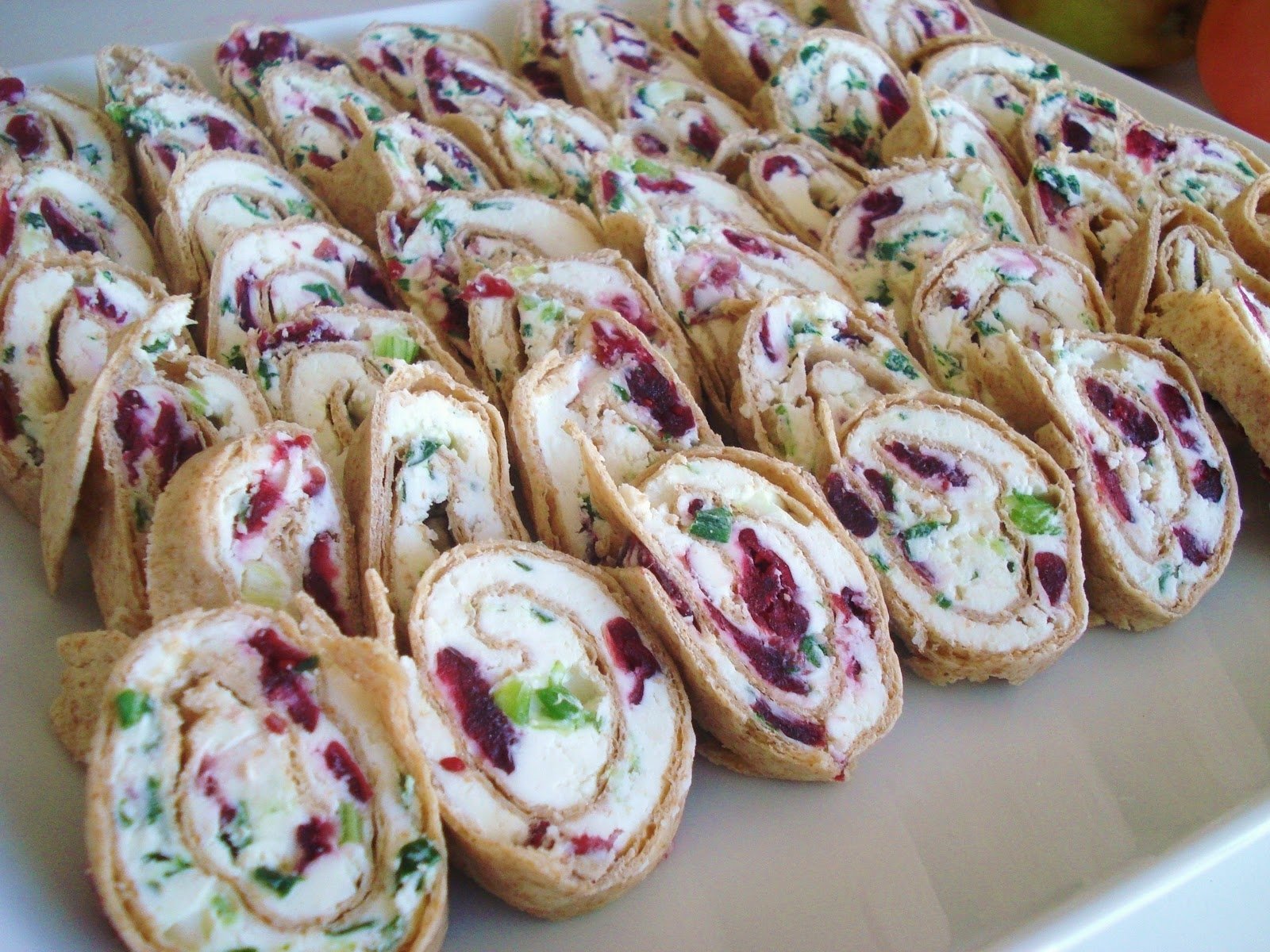10 Best Appetizer Ideas For Baby Shower sweet savory pinwheels made with cream cheese crumbled feta 2022
