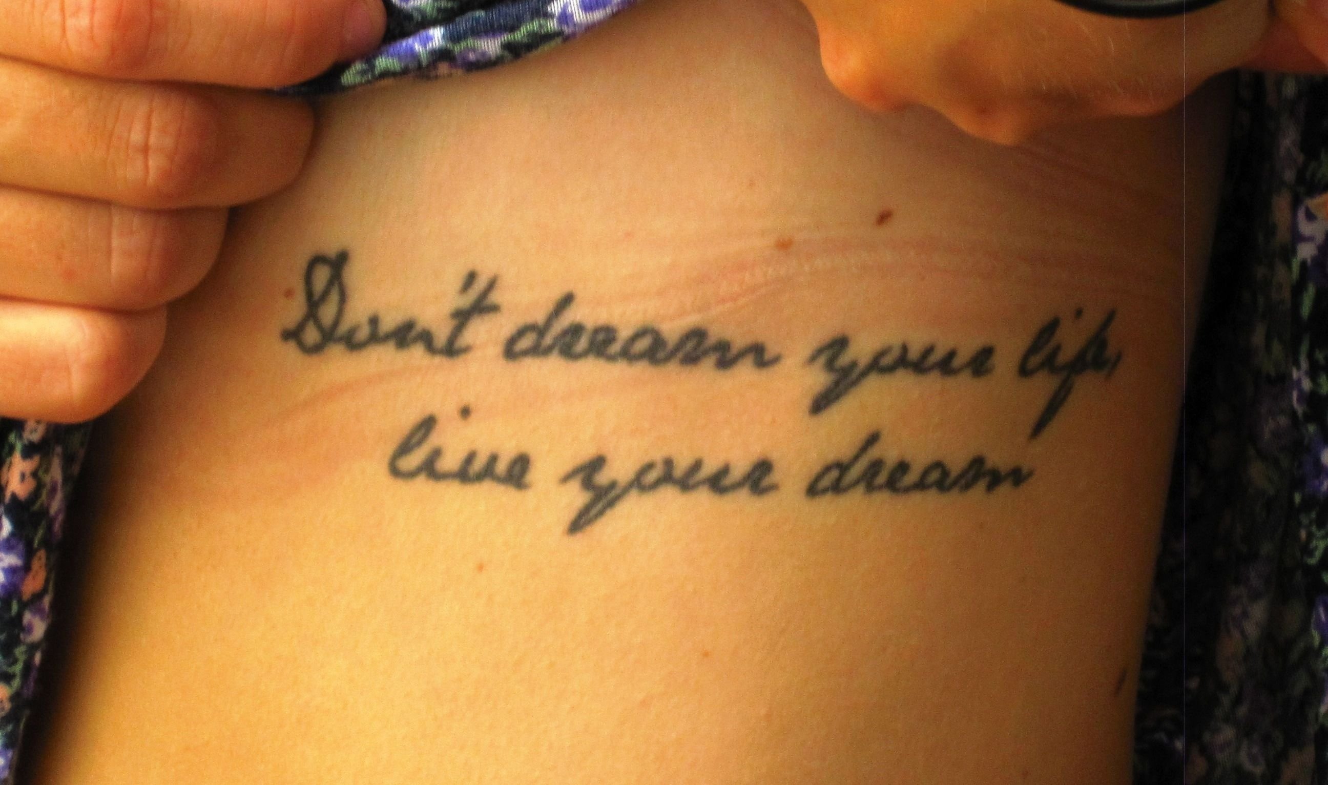 10 Trendy Tattoo Quote Ideas About Life tattoo quotes about life tattoo dont dream your life live your 2023