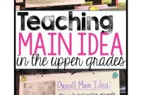 teaching main idea in the upper grades | topic sentences, sentences
