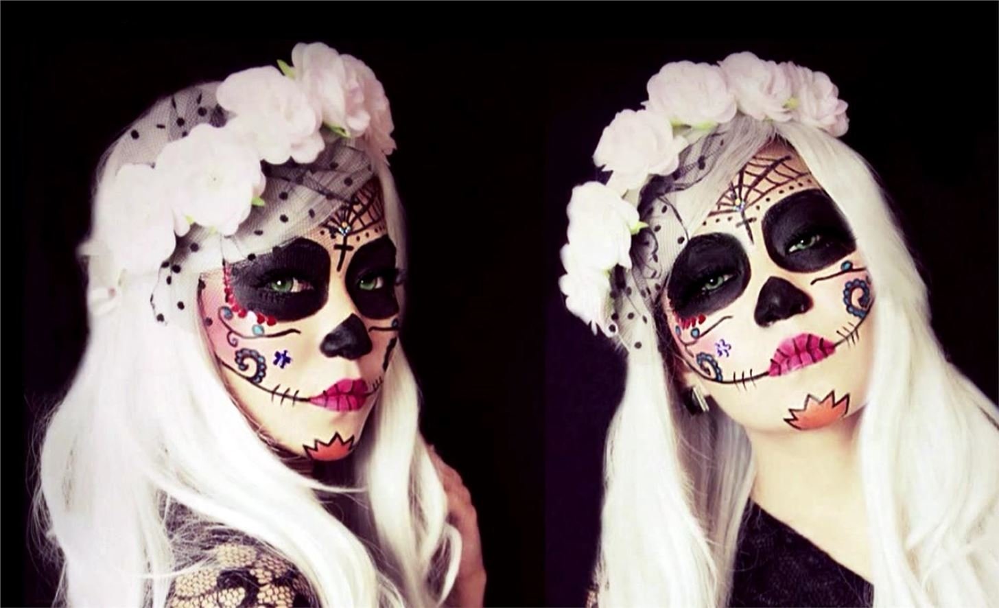 10 Famous Sugar Skull Halloween Costume Ideas the 15 best sugar skull makeup looks for halloween halloween ideas 2022