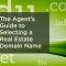 the agent's guide to selecting a real estate website domain name