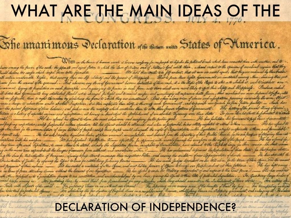 10 Stylish Main Idea Of The Declaration Of Independence the declaration of independencelauren walker 3 2022