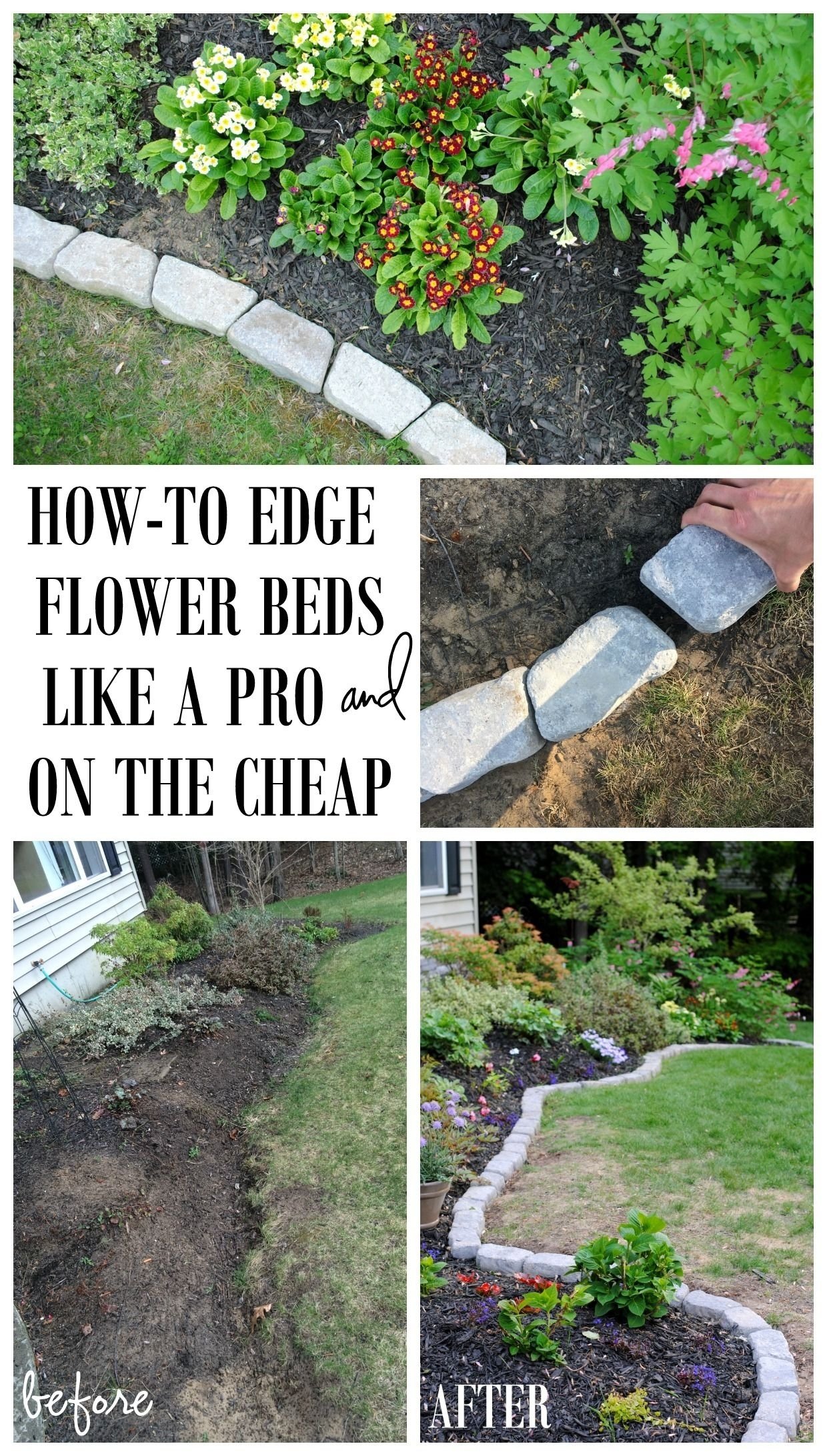 10 Fashionable Diy Landscaping Ideas On A Budget the perfect border for your beds defining a gardens edge with 1 2022