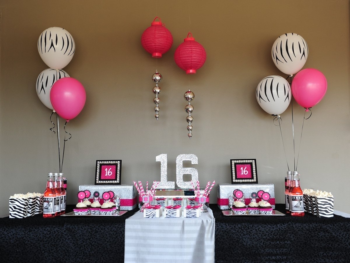 10 Elegant Sweet Sixteen Party Ideas At Home the special and sweet 16 decorations all in home decor ideas 2022