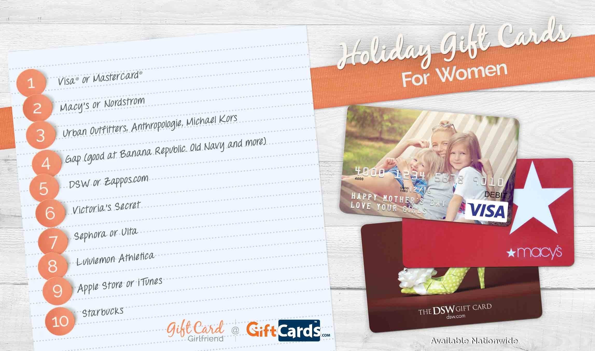 10 Fabulous Top 5 Christmas Gift Ideas For Women the top 5 holiday gift cards for women gift card girlfriend 2023