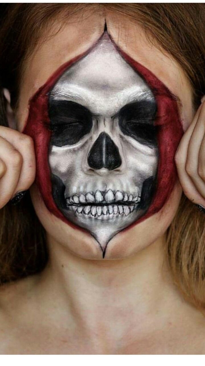 10 Spectacular Scary  Halloween  Face  Painting  Ideas  2022