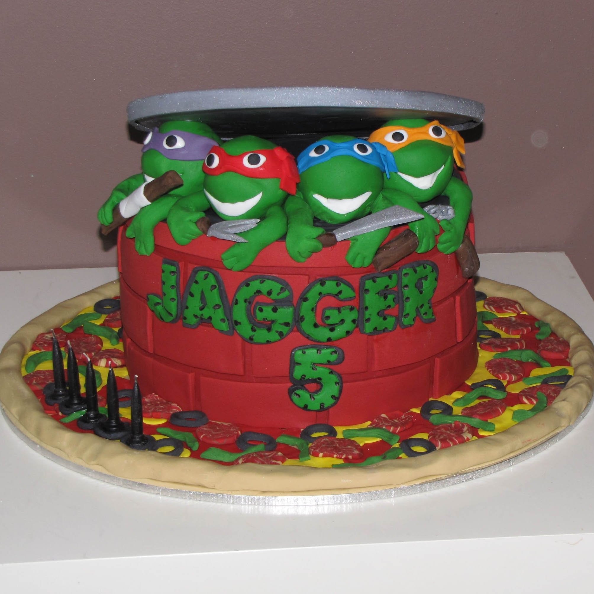 10 Unique Teenage Mutant Ninja Turtle Cake Ideas tmnt teenage mutant ninja turtles single tier thats my cake 2022