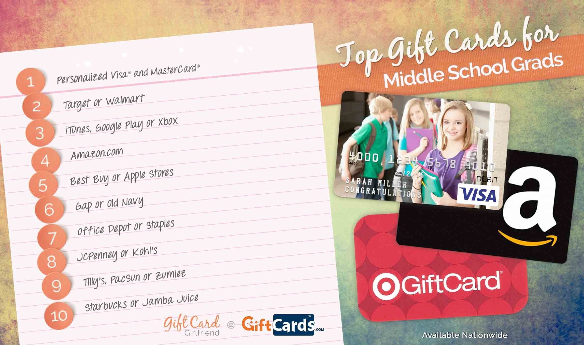 10 Nice 8Th Grade Graduation Gift Ideas top 10 gift cards for middle school graduates gcg 2022