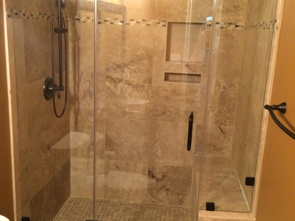 10 Trendy Tub To Shower Conversion Ideas travertine tub shower conversion bathroom remodel magnolia dma 2022