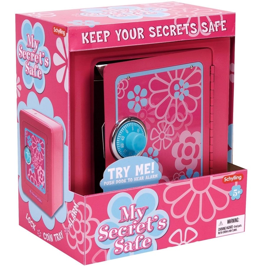 10 Pretty Gift Ideas For 7 Yr Old Girl treasure keeper steel safe pink 2022