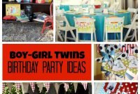 twins: birthday party ideas for boy girl twins | twin birthday