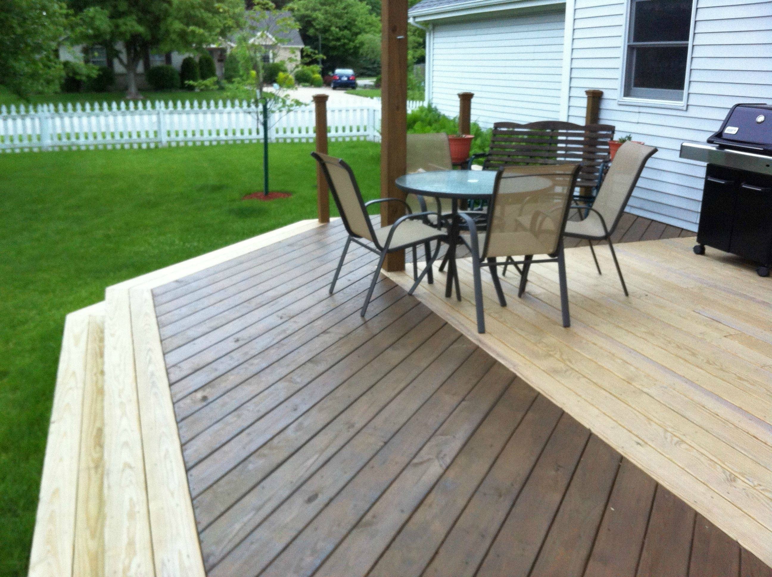 Two Tone Deck Stain Ideas Id Like Your Opinion Diy Two Tone Or 