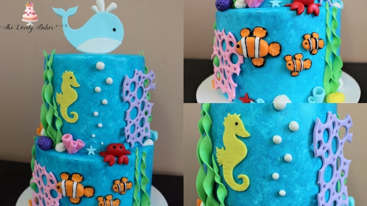 10 Nice Under The Sea Cake Ideas under the sea cake tutorial youtube 2022