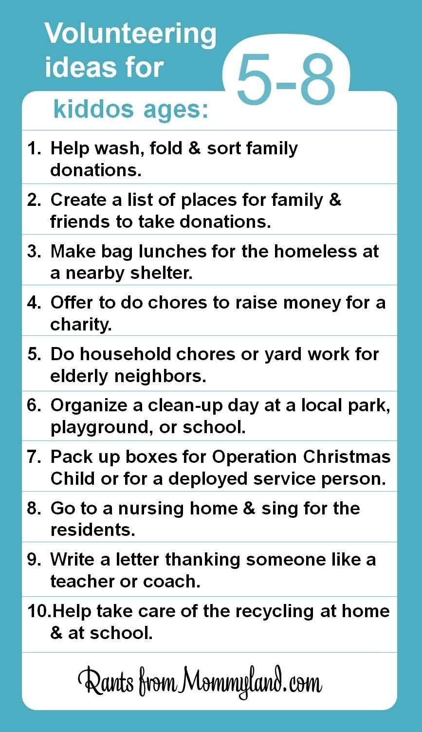 10 Beautiful Community Service Ideas For Kids volunteer and service ideas for kiddos ages 5 8 kids can do a lot 2022