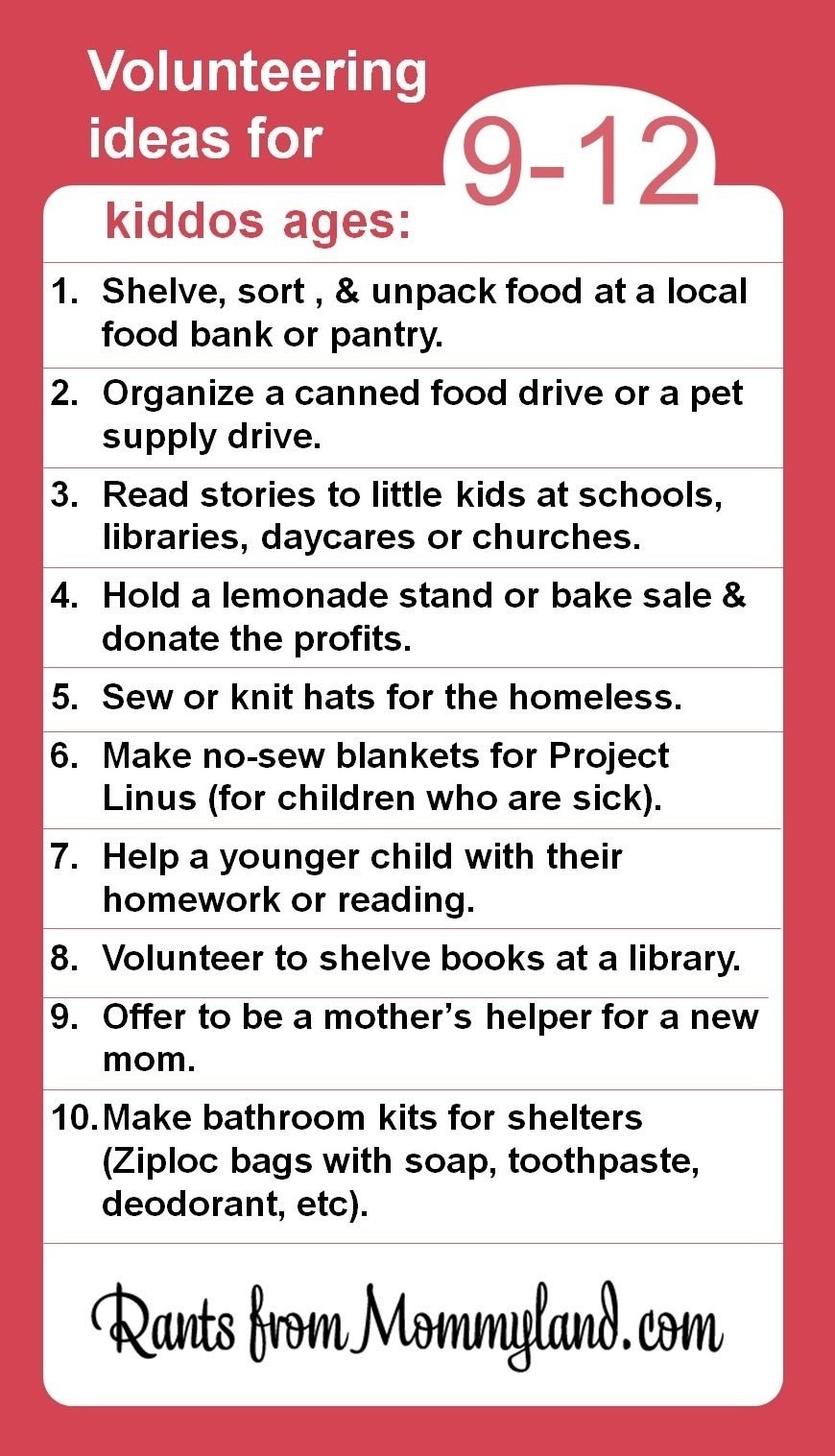 10 Fabulous Ideas For Community Service Projects volunteer and service ideas for kiddos ages 9 12 kids can do a lot 2 2023