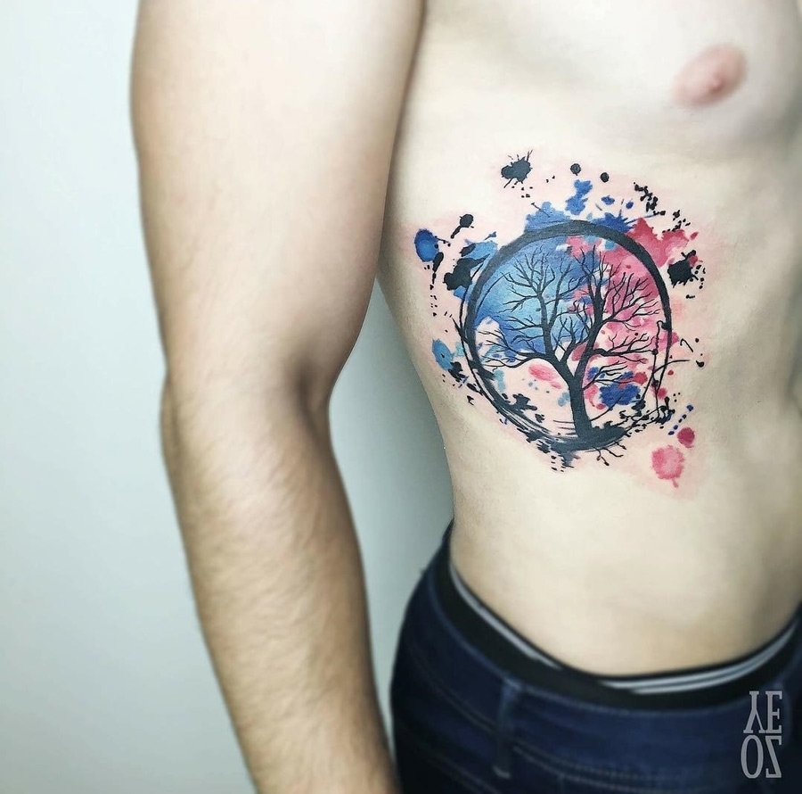 10 Great Tree Of Life Tattoo Ideas watercolor tree of life best tattoo design ideas 2022