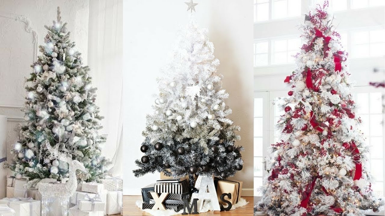 10 Attractive White Christmas Tree Decorating Ideas white christmas tree decorating ideas for 2017 youtube 2024