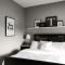 white, grey and black ikea bedroom using hemnes | bedrooms