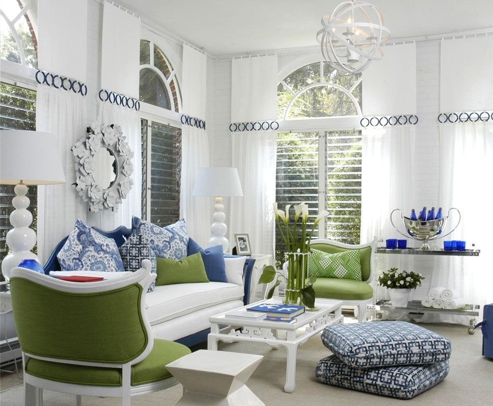 10 Elegant Blue And Green Living Room Ideas white living room with blue green accents pictures photos and 1 2022