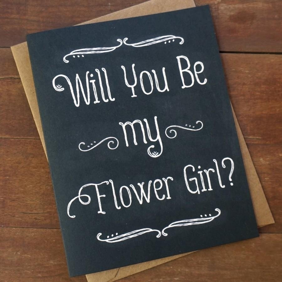 10 Spectacular Gift Ideas For Ring Bearer will you be my flower girl card ask flower girl invitation flower 1 2022
