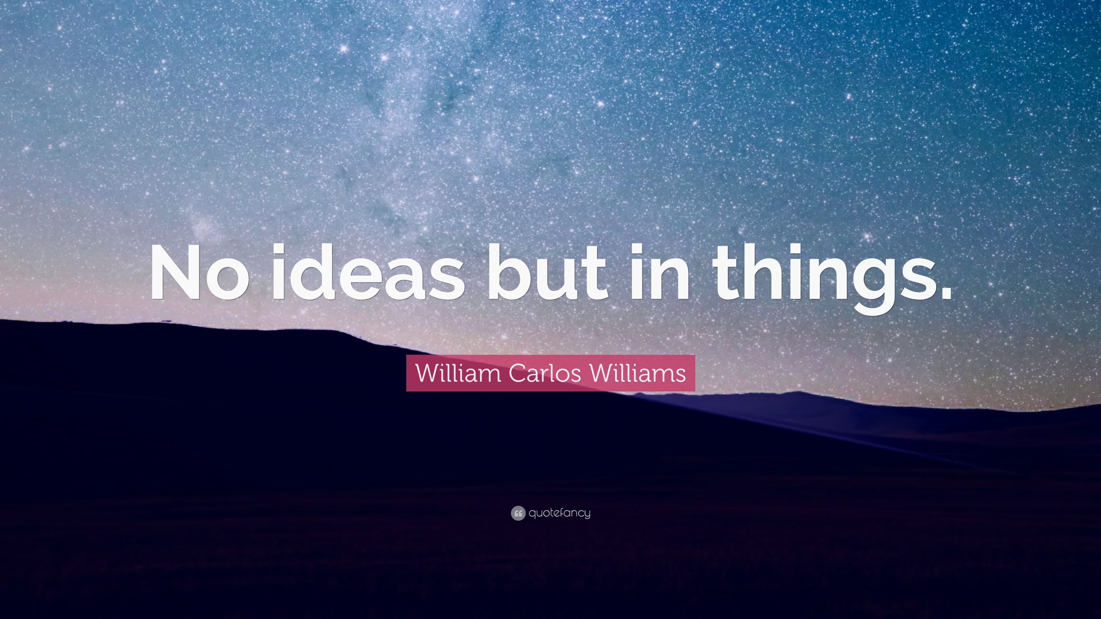 10 Fabulous No Ideas But In Things william carlos williams quote no ideas but in things 7 1 2022