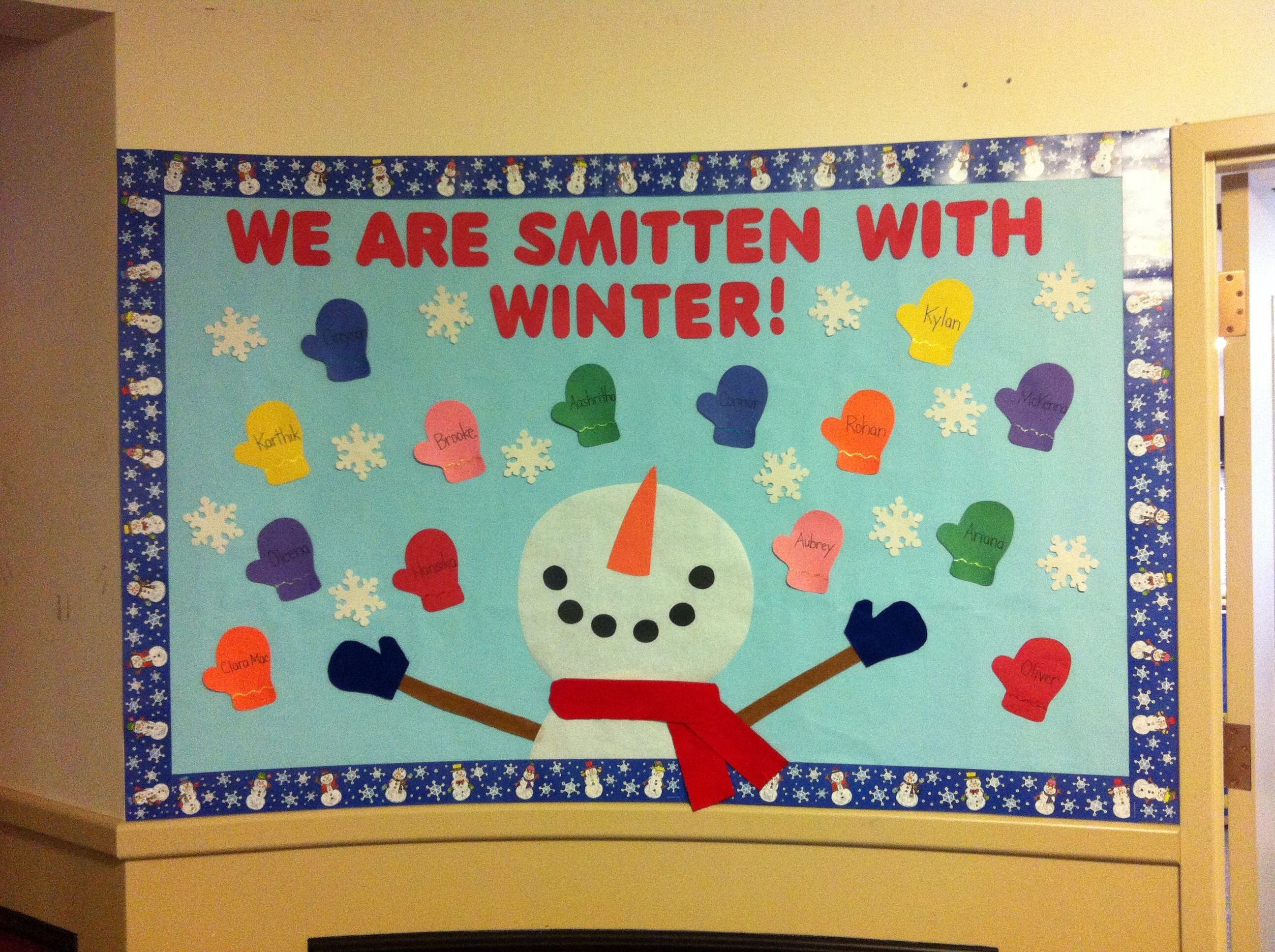 10 Fantastic Winter Bulletin Board Ideas Elementary School winter bulletin board we are smitten with winter and the mittens 2022