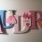 wood letter wall decor elegant princess themed wooden letters