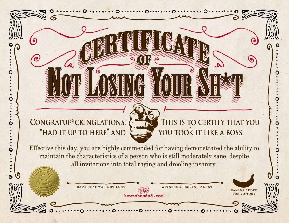 Funny Certificate Template